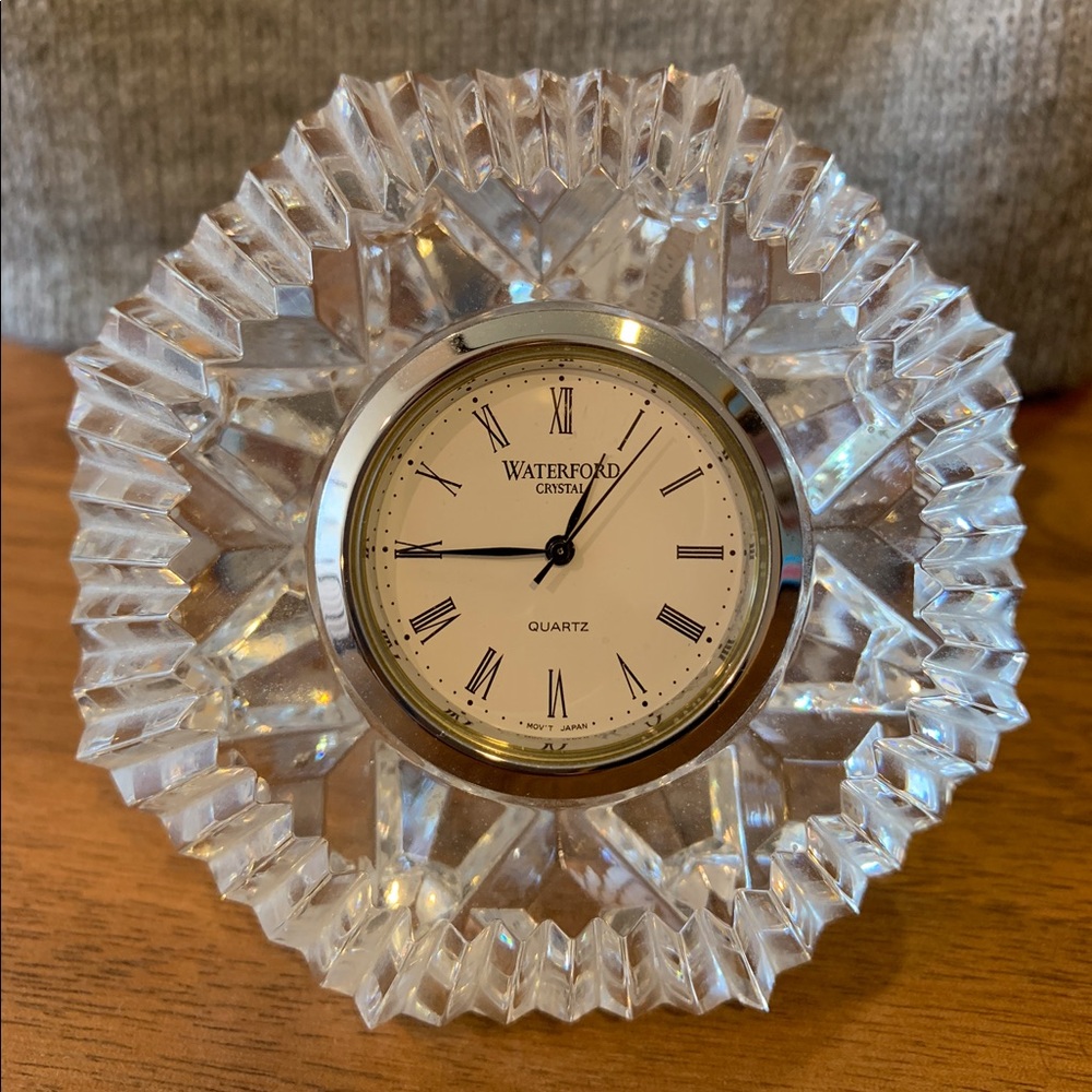 Waterford Lismore Diamond Crystal Clock